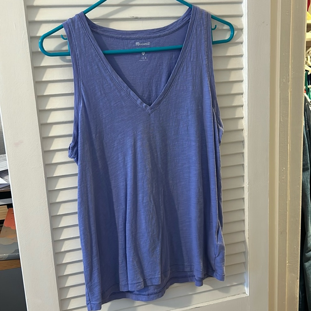 Madewell v neck organic cotton whisper muscle tee